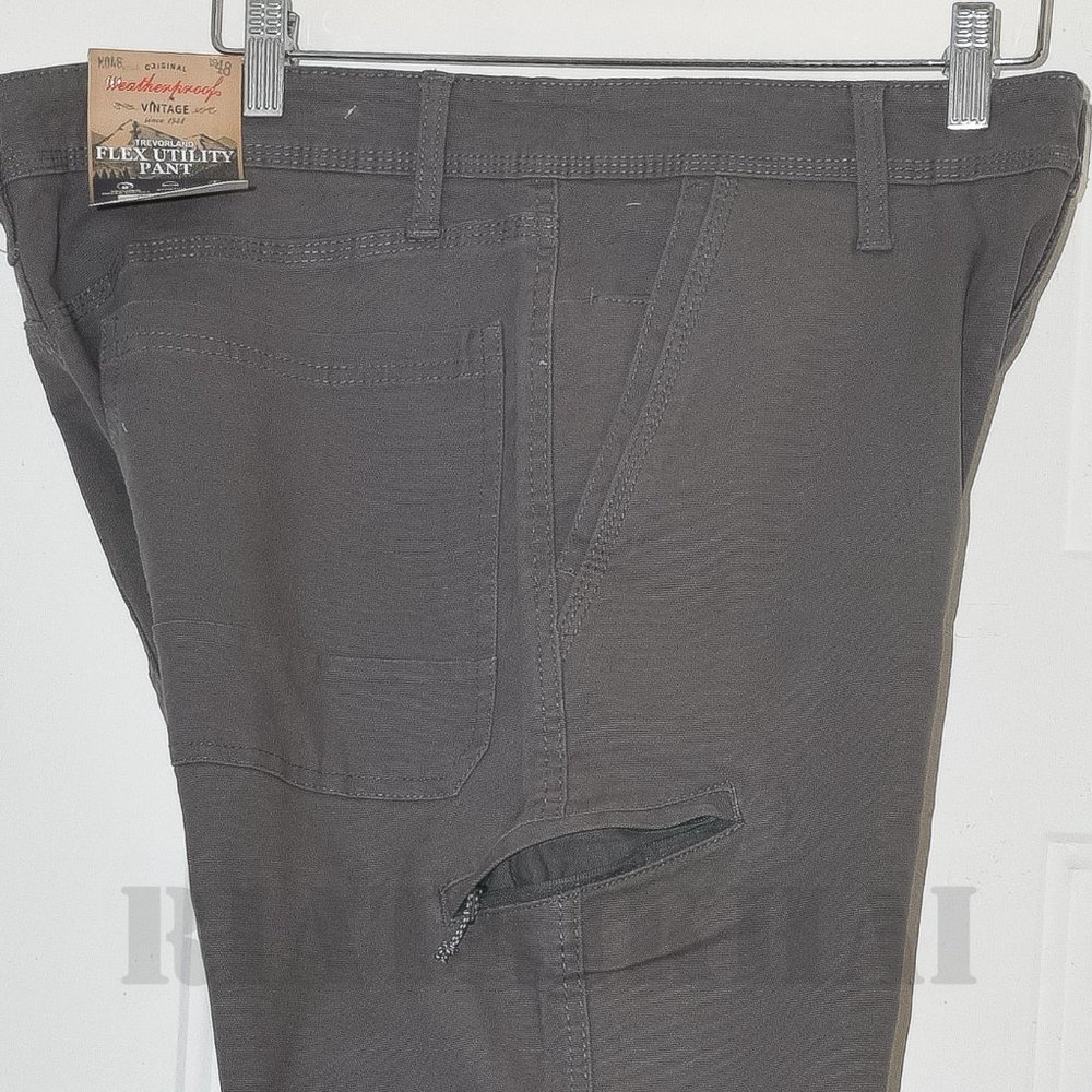NWT Men’s Trevorland Flex Utility Pant Weatherproof Vintage  Gray - Picture 9 of 10